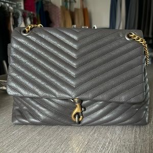 Rebeca Minkoff gray two toned cross body purse